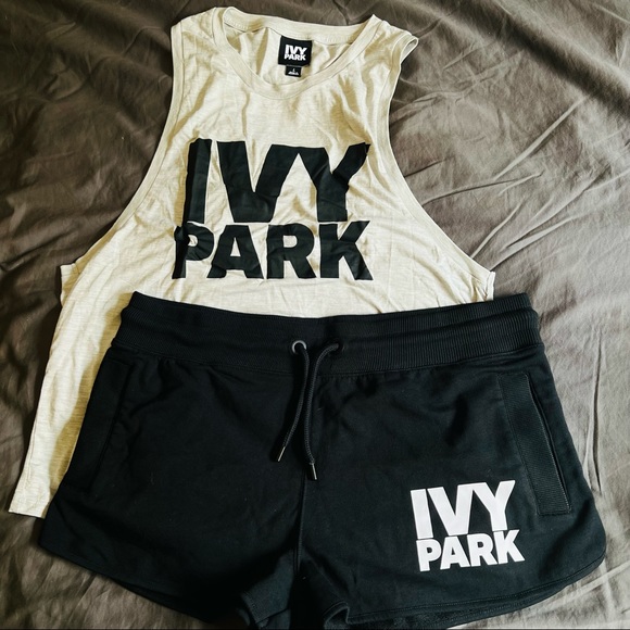 Ivy Park muscle tank + shorts set (NWOT) - Picture 3 of 4
